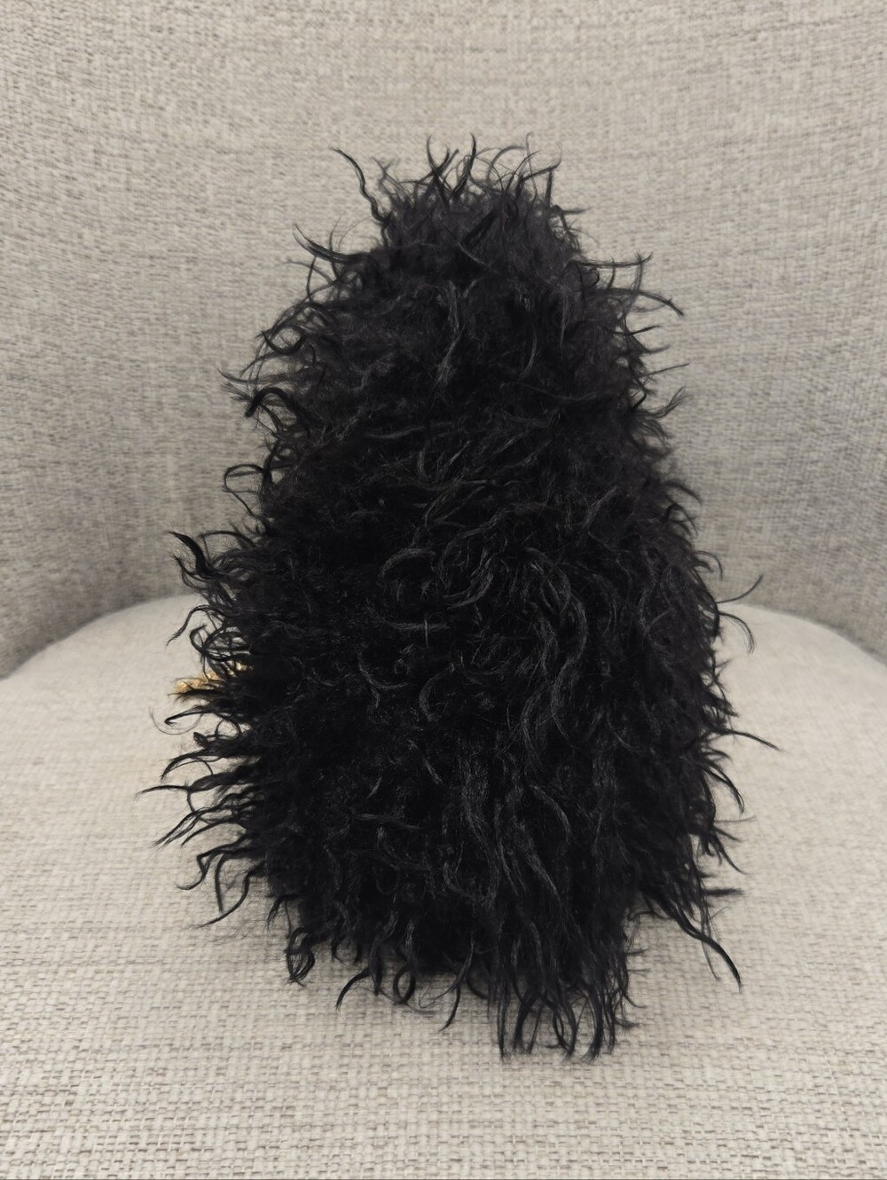 Haute Hippie Black Faux Fur Clutch - Picture 3 of 5